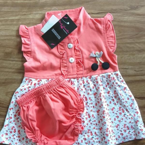 NEW BORN BABY GIRL FROCK SET
