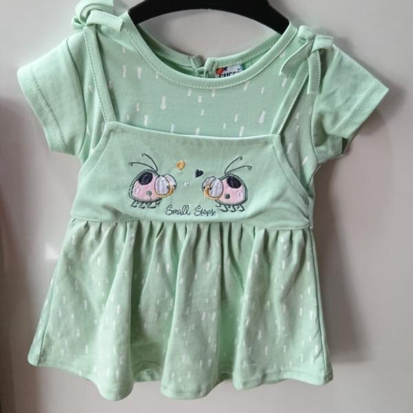 NEW BORN BABY GIRL FROCK SET