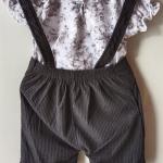 NEW BORN BABY GIRL DUNGARE SET